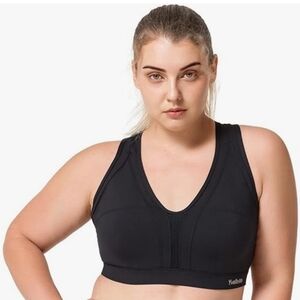 Yvette High Impact Sports Bra Criss Cross Back Running Bra - Sz M